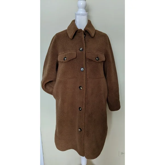 Rebecca Minkoff long teddy shacket - Picture 4 of 7